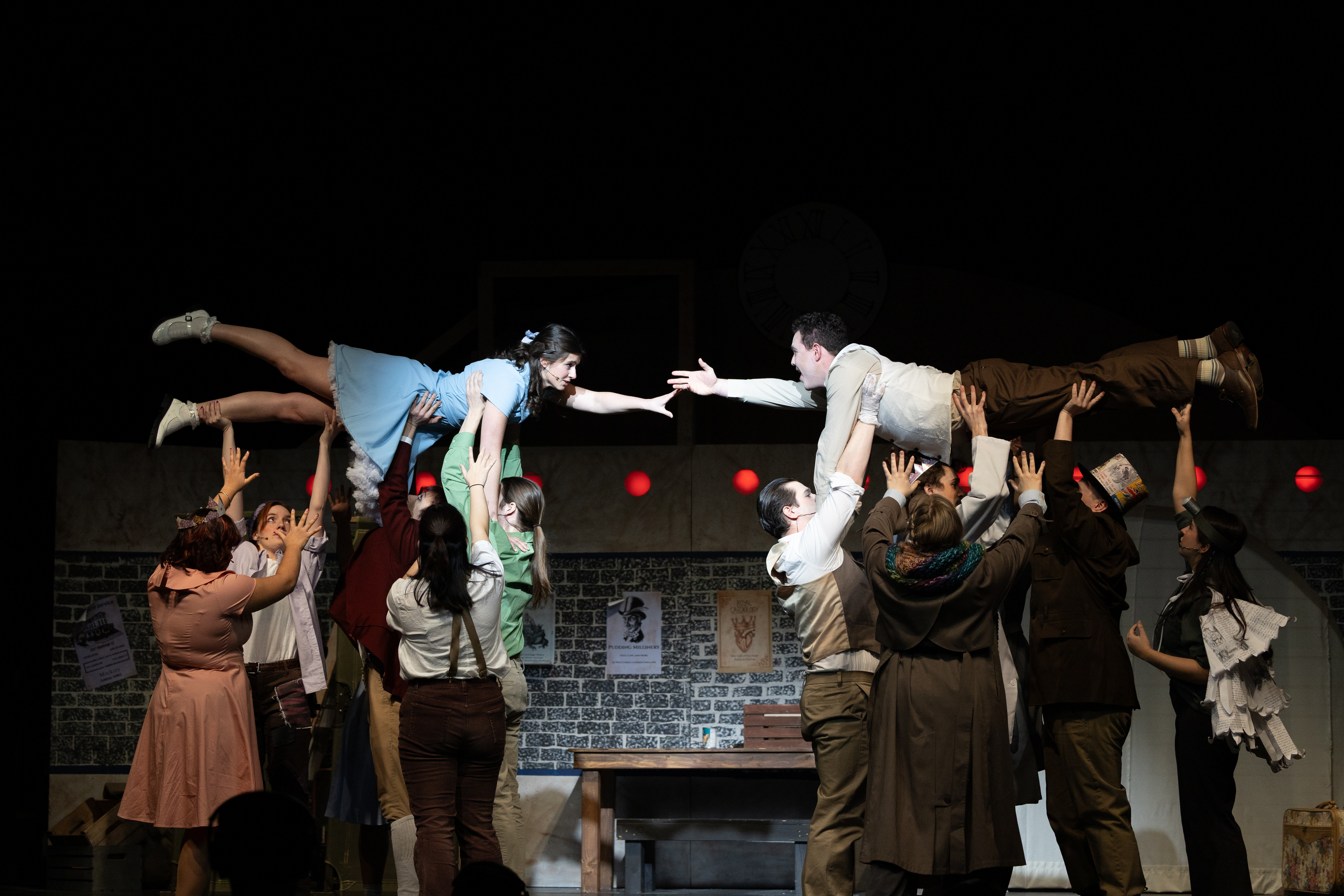 A photo of a scene from Alice by Heart