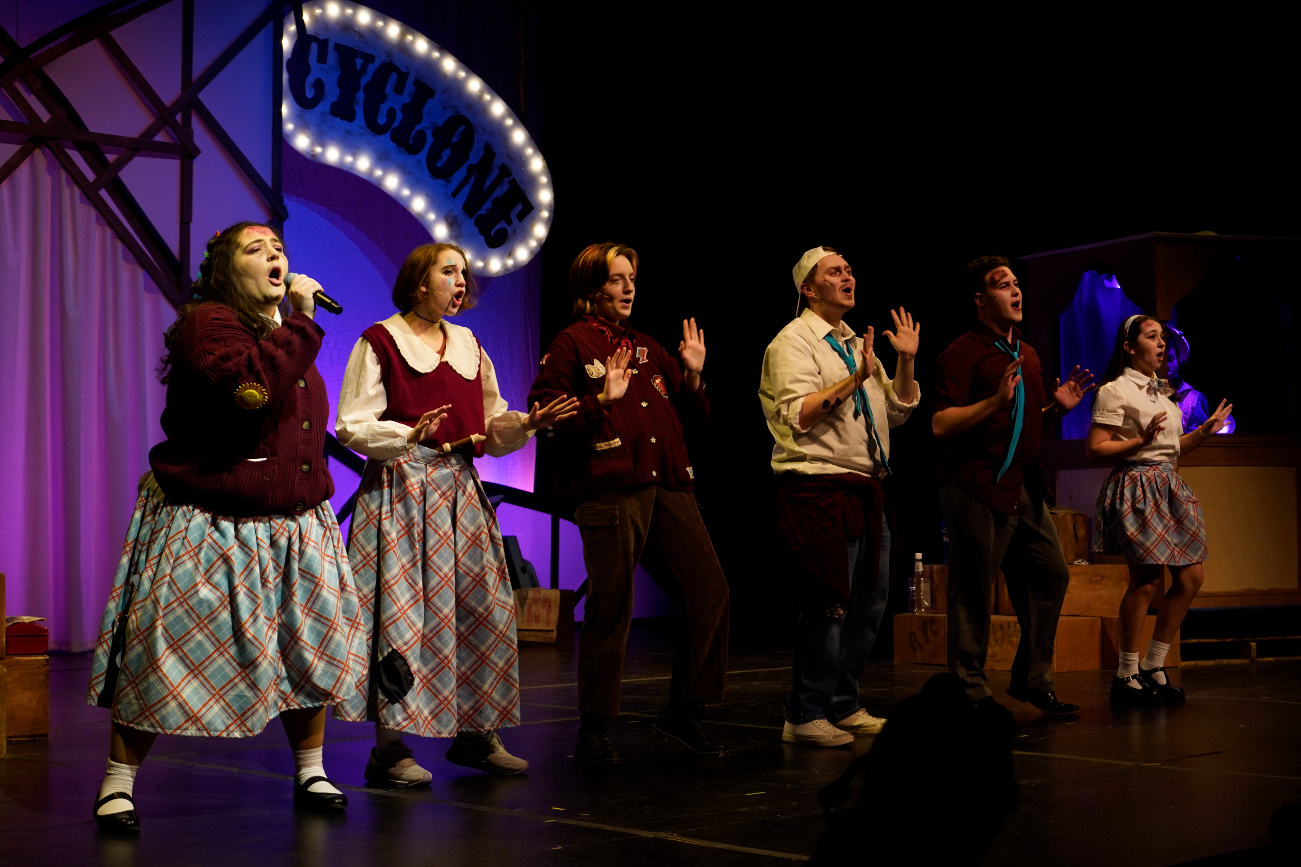 A photo of a scene from Ride the Cyclone